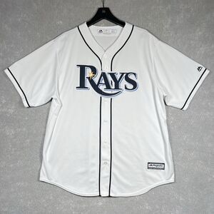 Majestic Tampa Bay Rays Authentic Jersey Men’s Size XL White USA Made